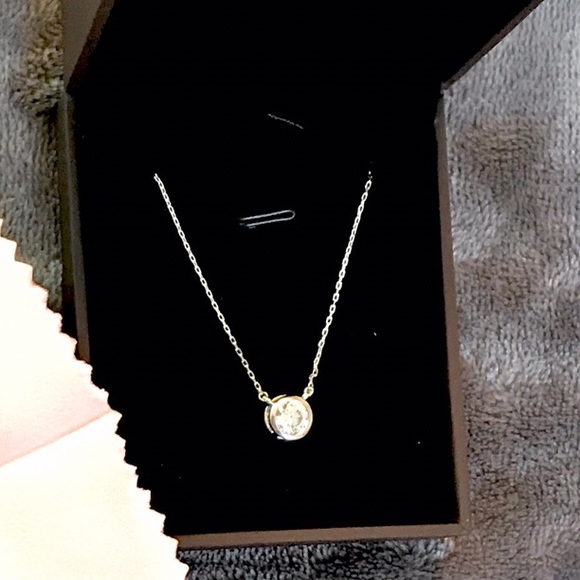 Swarovski Jewelry - Swarovski crystal 925 stamped bezel set necklace💎